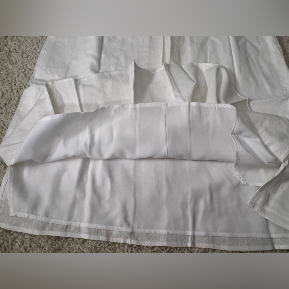 Women’s Petite Large AK White Sleeveless Dress NWT - Picture 8 of 13